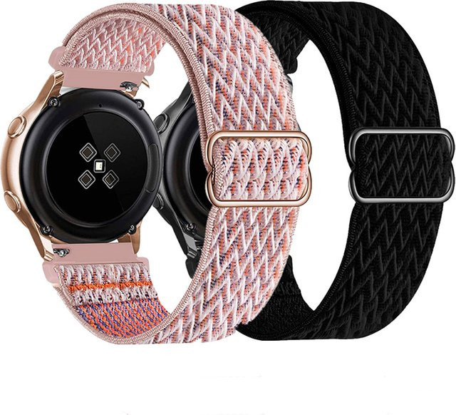 TINUORA Uhrenarmband Nylon geflochten, Bunt, Unisex, 20mm 22mm - Bild 1