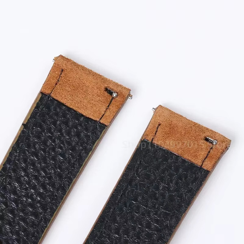 Uhrenarmband Wildleder, Rindsleder, Vintage, Unisex - Bild 2