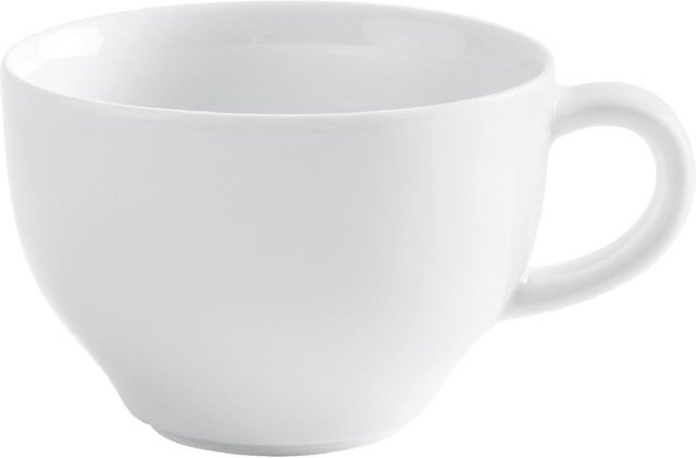 Kahla Cappuccino International Obertasse Café Sommelier aus Porzellan, Weiß, 6er Pack, 280 ml, Durchmesser: 9,6 cm, Höhe: 6,6 cm - Bild 1