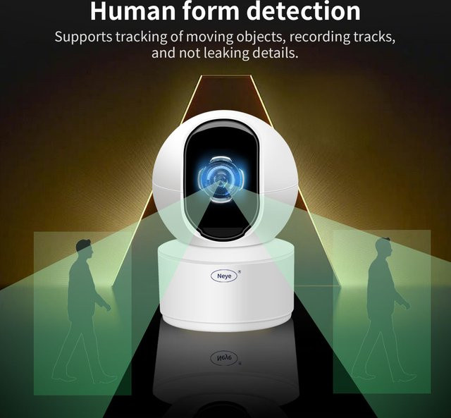 Neye S5 4K WiFi Smart Home Kamera Indoor Baby Monitor mit 8MP Auflösung, AI Automatischem Tracking und App-Steuerung, Weiß - Bild 1