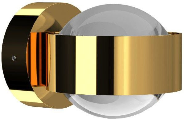 Top Light Puk Mini LED-Wandleuchte in Gold mit transparentem Glas und warmweißem Licht (2700K) - Bild 1