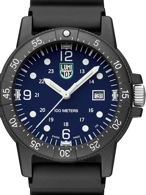 Luminox Armbanduhr, Quarz, Karbon, 44 mm, Silikon, Blau, Herren - Bild 1