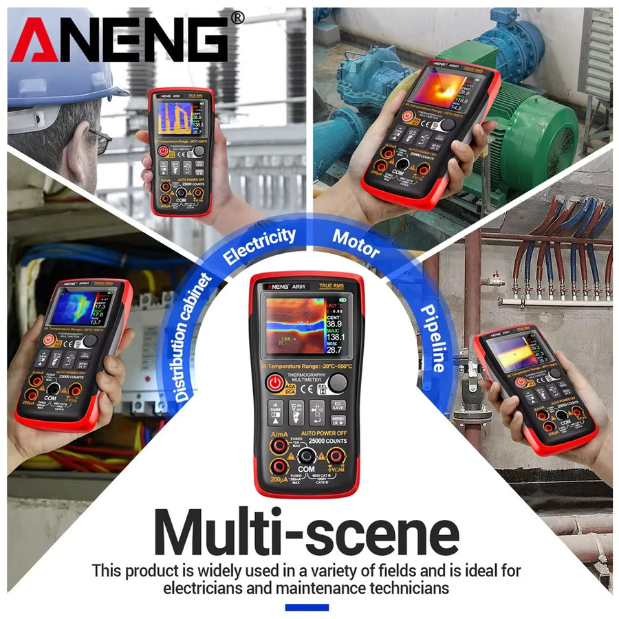 ANENG AR01 Smart Wärmebildkamera-Multimeter 2-in-1 mit 25000 Counts AC/DC Spannungs- und Strommessgerät und 250M Ohm TFT Tester - Bild 4