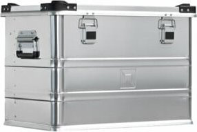 MUNK Alu-Transportkiste aus Aluminium und Holz in Silber, stapelbar und wasserdicht, B/T/H: 52,5 x 32,0 x 38,0 cm - Bild 1