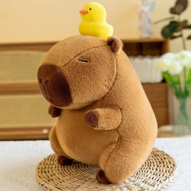 Binchi Keji Travel Capybara Plüschpuppe, Plüschtier, 30cm, braun, ab 14 Jahren - Bild 1