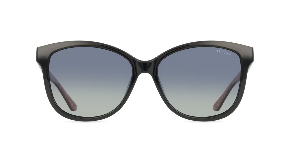 Guess GU7920 Sonnenbrille, Vollrand, Rund, Acetat, Unisex, Schwarz - Bild 1