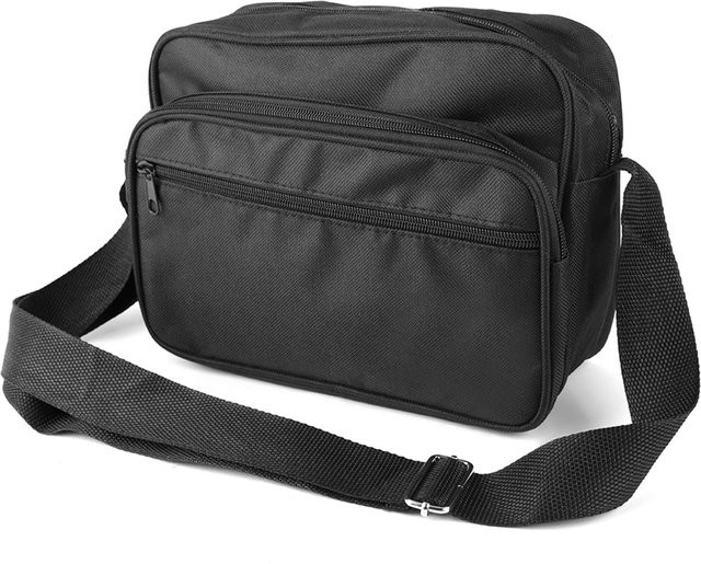 Meterk Multifunktionale Werkzeugtasche aus Polyester mit Schultergurt, Grau/Schwarz - Bild 1