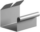 Sarei Kastenrinnenverbinder aus Aluminium in Silber, Nennweite: 75 mm - Bild 1