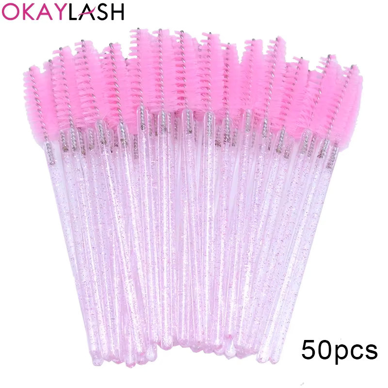 vvocci Wimpernbürsten Spoolies, 100 Stück, Rose Red, Unisex - Bild 3