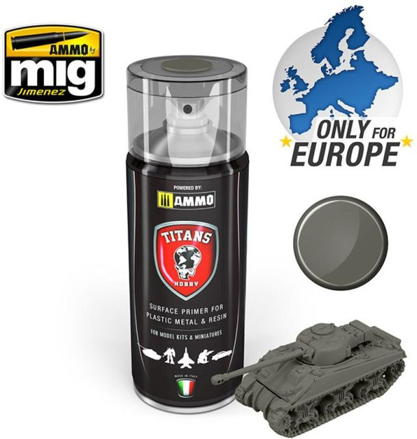 Titans Hobby German Field Grey Matt Primer, Grau - Bild 1