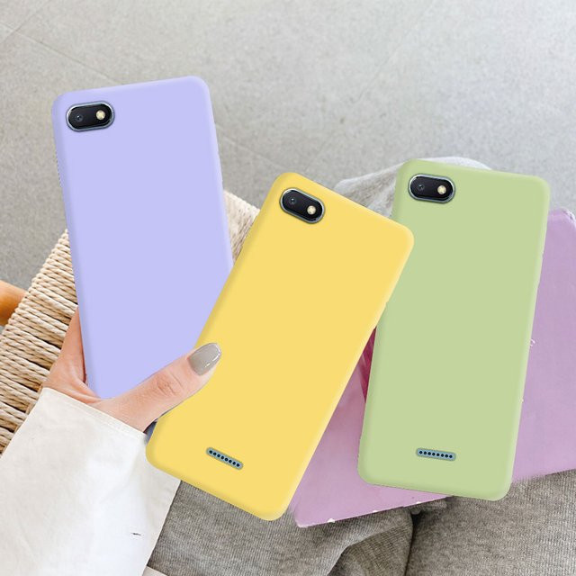 Xiaomi Redmi 6A Silikon Schutzhülle in Matt, Grün/Mehrfarbig - Bild 1