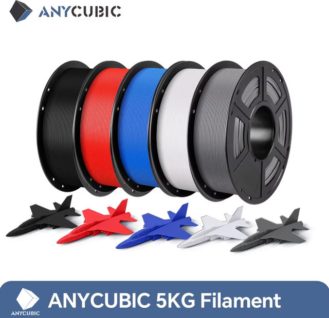 Anycubic PLA-Filament 1,75 mm in Lila, 5 kg, umweltfreundliches 3D-Druckmaterial für FDM-Drucker - Bild 1