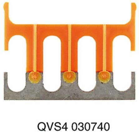 Weidmüller Querverbinder 0307400000 aus Messing in Orange, 20 Stück - Bild 1