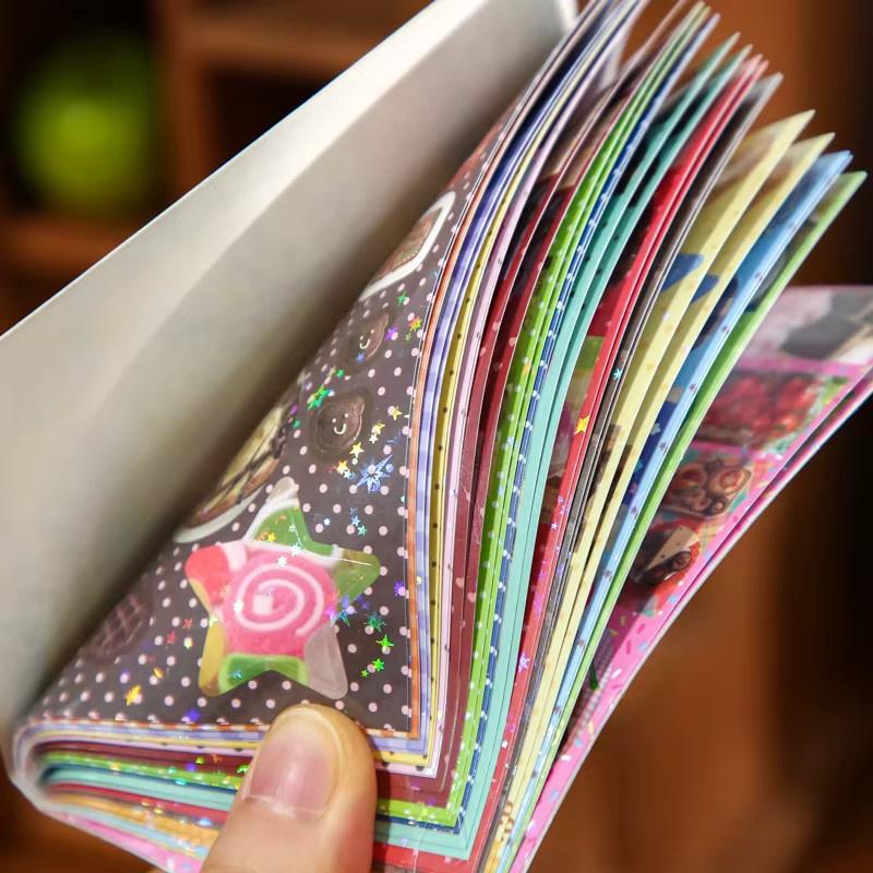 mr.paper Japanisches Sweet Food Star Glitzerfolien-Stickerbuch in Multicolour für Collage-Kunst und Schreibwaren-Dekoration - Bild 4