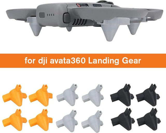 DJI Avata 360 Panorama-Drohne Unterwagen-Verlängerung in Orange als Schutzbein gegen Verschleiß - Bild 1