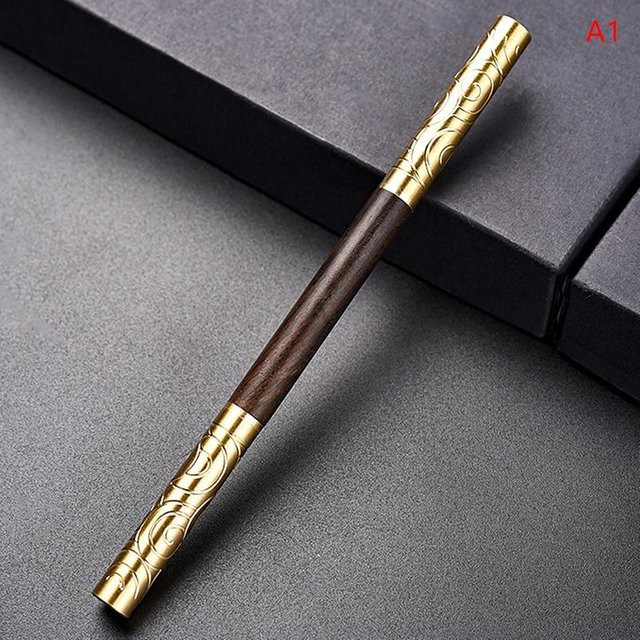 Changqing Professionelles Teemesser als Nadelpflücker und Puer-Tee-Werkzeug in Gold aus Holz und Metall - Bild 1