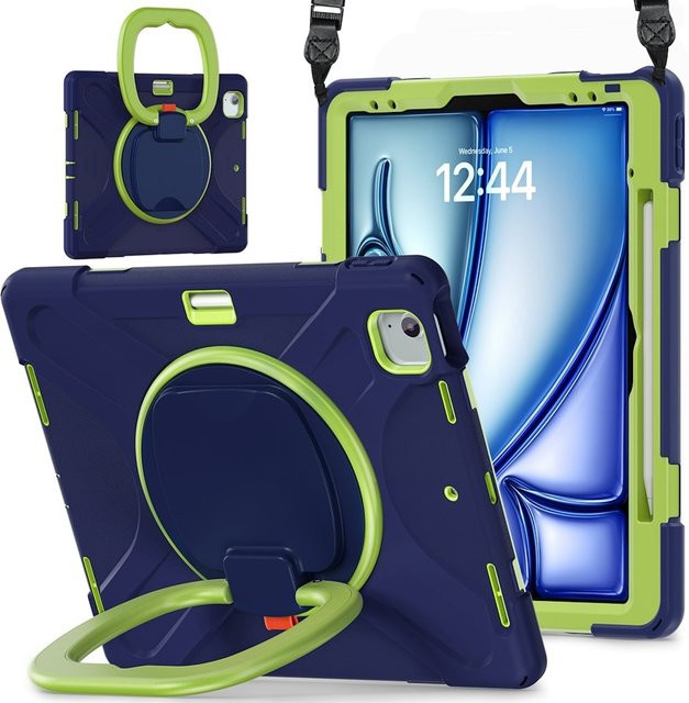 Hybrid Tablet Hülle aus Kunststoff für Apple iPad Air 13 (2025/2026) in Blau - Bild 1