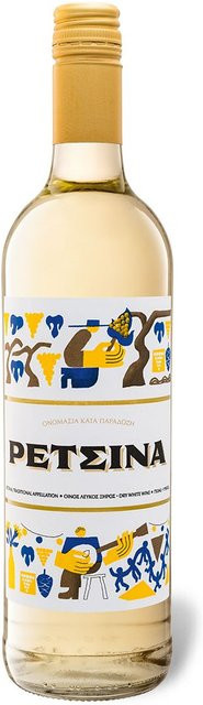 Pentheas S.a. Retsina Kitheronas Attika trocken Weißwein 0,75 l - Bild 1
