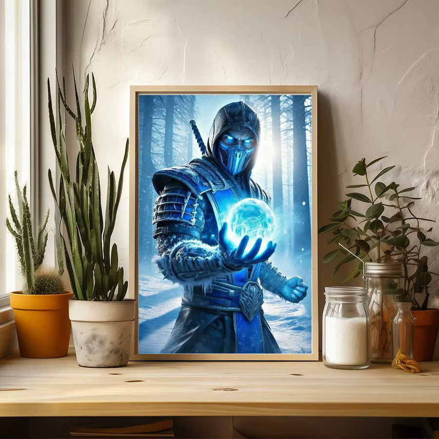 Mortal Kombat Anime-Poster als wasserfester Papieraufkleber zur Wanddekoration - Bild 4