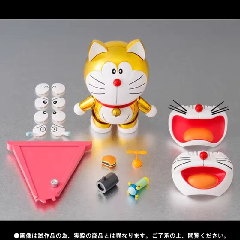 Robot Soul Limited Edition Doraemon Dingdang Roboter Katze Anime Figur vergoldet - Bild 2