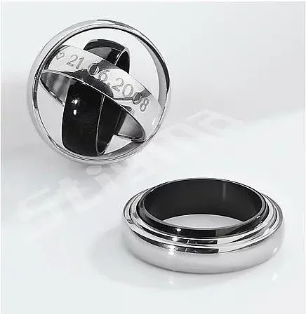 STIGMA Ring, Edelstahl, Schwarz, Damen - Bild 1
