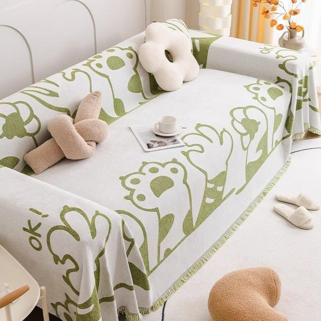 Super Six Chenille Sofabezug Modern und Waschbar, B/B: 180 x 130 cm - Bild 1