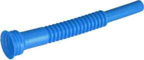 Hünersdorff Auslaufrohr ECO für Wasserkanister mit Faltenbalg, blau, aus HDPE - Bild 1