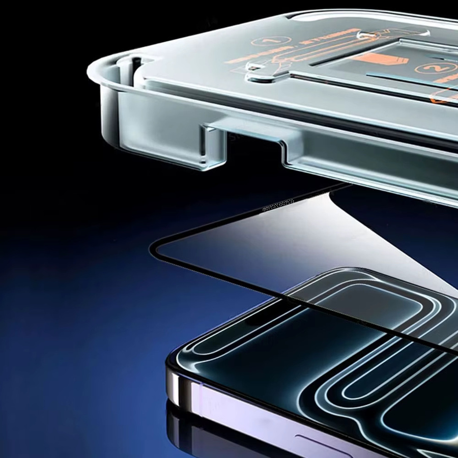 3er-Set oleophobes Schutzglas für Apple iPhone 11 bis iPhone 17 Pro Max Plus Air 16e, transparent - Bild 4