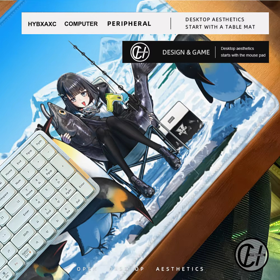 HYBXAXC HD Arknights Endfield Gaming-Mauspad, rutschfestes Gummi-Mauspad in Multicolour für PC und Büro - Bild 5