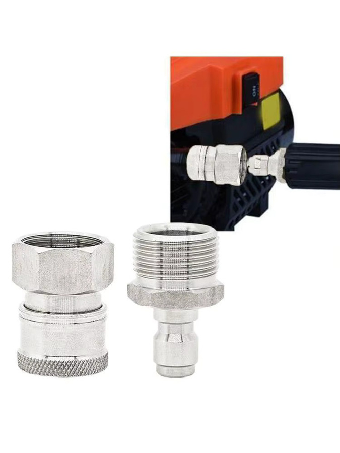 VIBRATITE Schnellverbinder für Reinigungsmaschinen in Silber, Durchmesser: 22 mm, Anschlussmaß: 1,5 mm - Bild 3