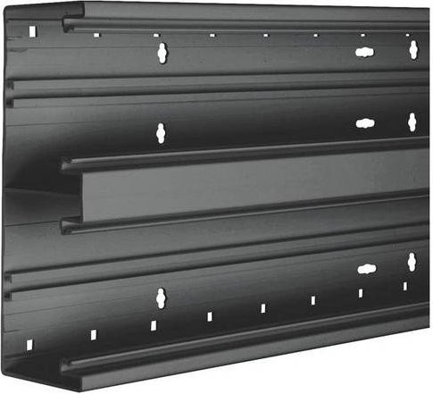 Hager Brüstungskanal Unterteil BR652101D9011 Schwarz B: 21,0 cm, L: 200 cm - Bild 1