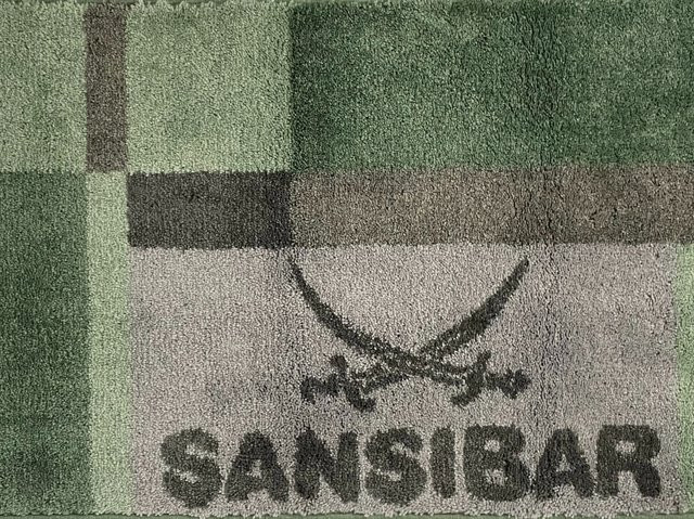 Badematte SANSIBAR in Grün aus Polyacryl, B/T: 55 x 65 cm - Bild 1