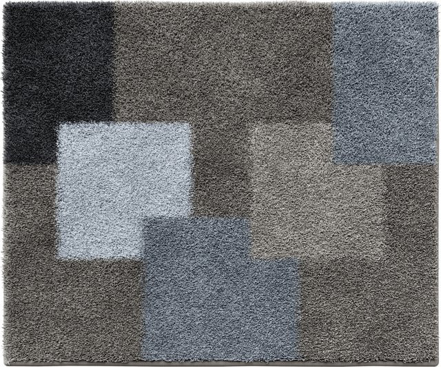 Badematte RUBIC in Beige, Braun oder Grau, rechteckig, rutschfest und waschbar - Bild 1