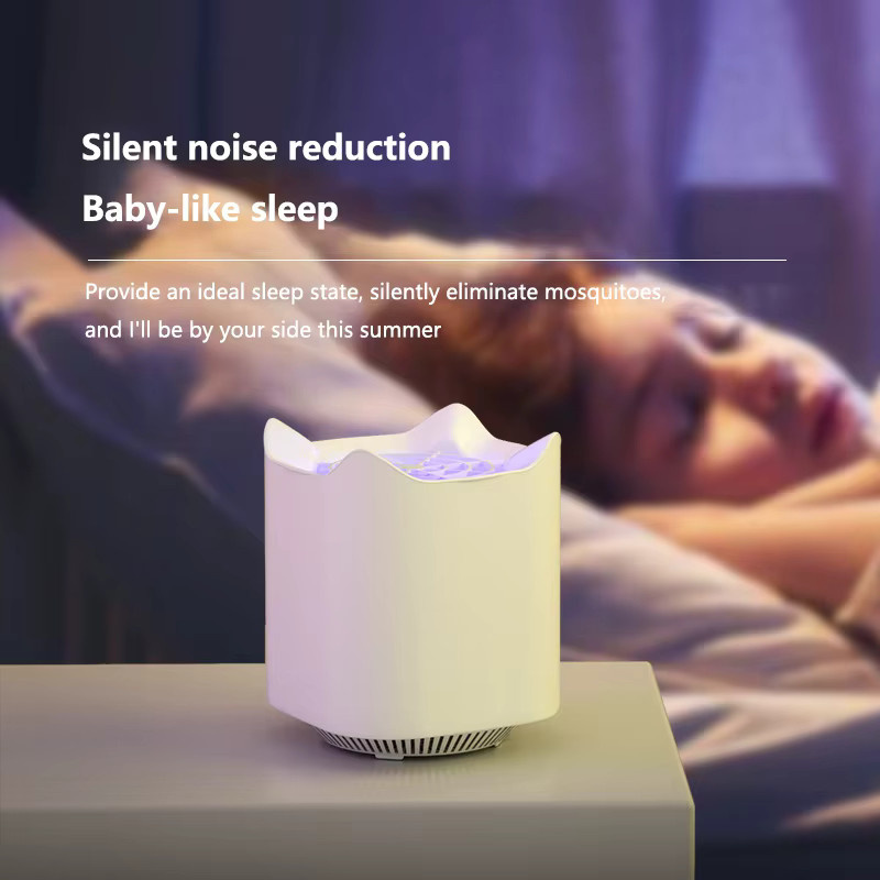 Lenovo Elektrischer Mückenkiller in Weiß mit UV-Licht und USB-Betrieb als geräuscharme Fliegenfalle und Insektenvernichter-Lampe für Zuhause und Camping - Bild 4