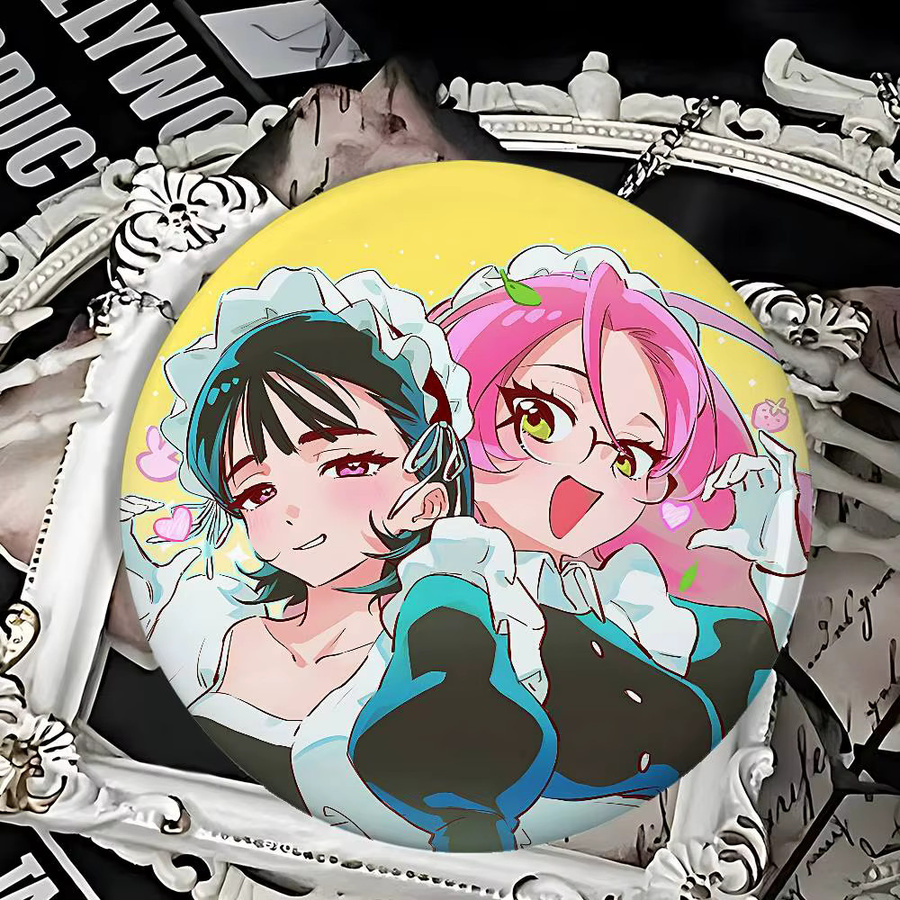 Abzeichen-Pins Love Mizi und Sua Anime Alien Stage-S, Unisex - Bild 4