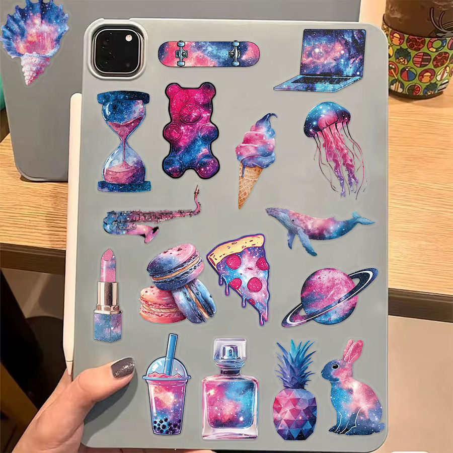 50 Stück Cartoon Sternen und Himmel Aufkleber für DIY Dekoration von Notizbüchern und Wasserbechern in Multicolour - Bild 2
