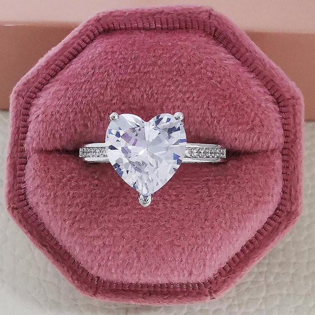 Verlobungsring 925 Silber, Zirkonia, Damen - Bild 1