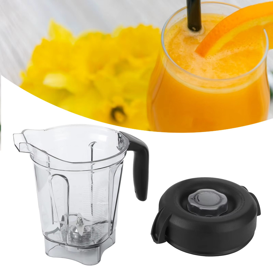 TOPINCN Transparenter Ersatzbehälter mit Klingen und Deckel für Lebensmittelmixer 64oz - Bild 4