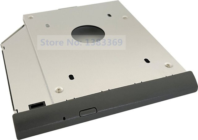 SATA 2 HDD SSD Caddy Adapterrahmen für Lenovo IdeaPad 320 330 520 mit grauer Lünette - Bild 1