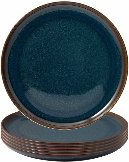 Villeroy & Boch Frühstücksteller Crafted Denim Blau, 6er Set, Durchmesser: 21 cm - Bild 1