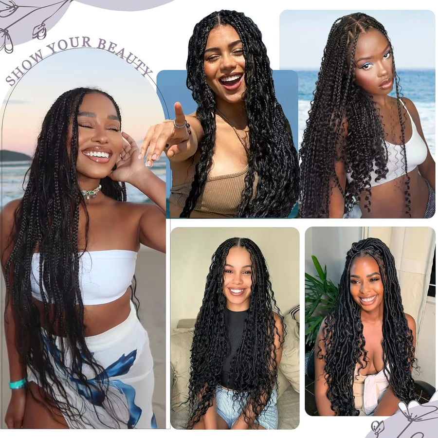 HALOQUEEN HAIR Deep Wave Bulk Echthaarbündel, 100g, Unisex - Bild 5