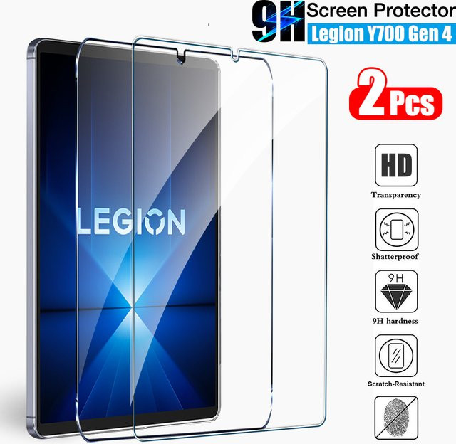 2er-Pack Displayschutzfolie aus gehärtetem Glas für Lenovo Legion y700 Gen 4 (2025), transparent - Bild 1