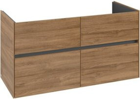 V&B Waschtischunterschrank Collaro in Kansas Oak mit mittigem Waschtisch, B/T/H: 116,1 x 48,0 x 48,0 cm - Bild 1