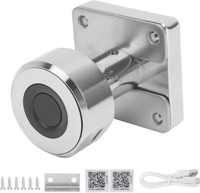 GoolRC Intelligentes Schloss mit Fingerabdruck und Bluetooth APP Entsperrung aus Zinklegierung in Grau und Silber - Bild 1
