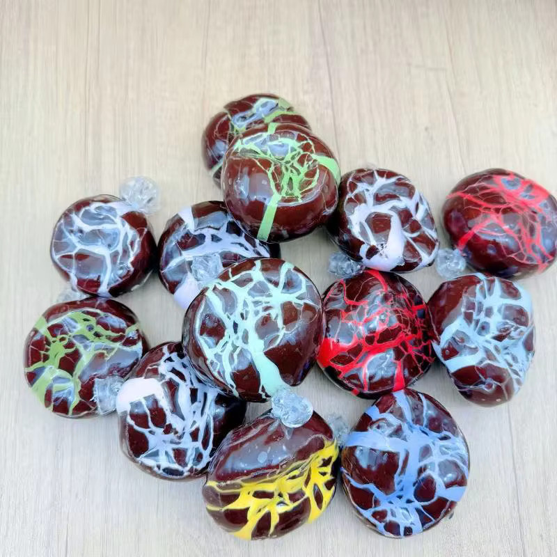 YEGBONG Anti-Stress-Quetsch-Sensorik-Fidget-Spielzeug, Minz-Dunkle-Schokoladen-Ball, 1-teiliges Set - Bild 3