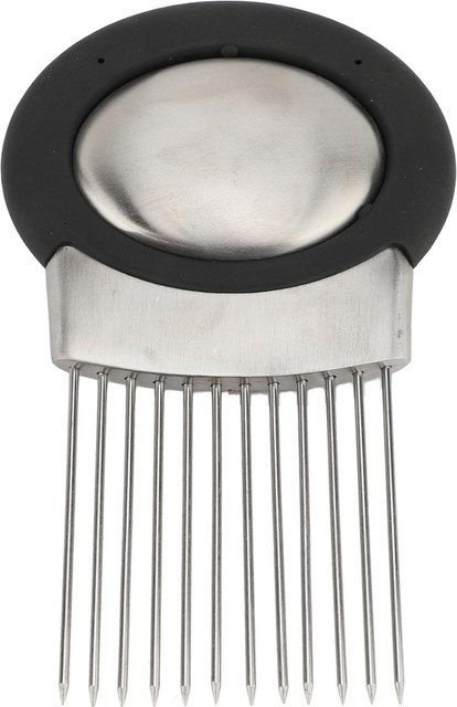 CosyHome Ergonomischer Zwiebelschneide-Assistent aus Edelstahl und Kunststoff in Weiß und Silber - Bild 1