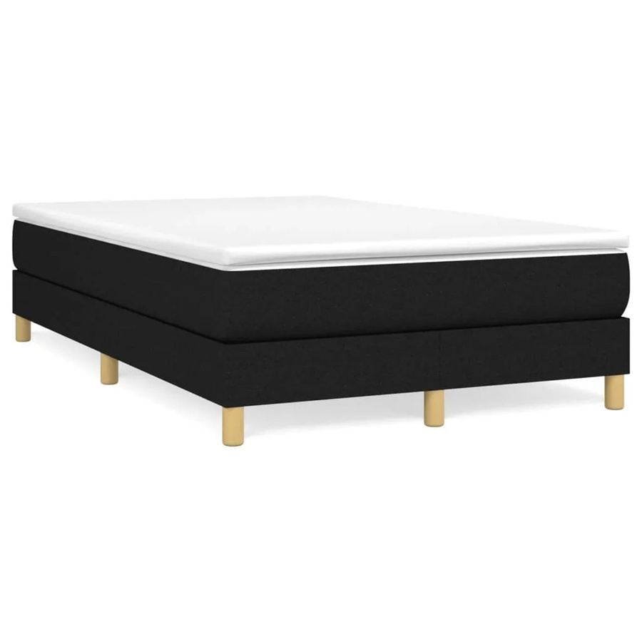 vidaXL Boxspringbett in Schwarz mit Stoffbezug, B/T/H: 120 x 200 x 25 cm - Bild 2