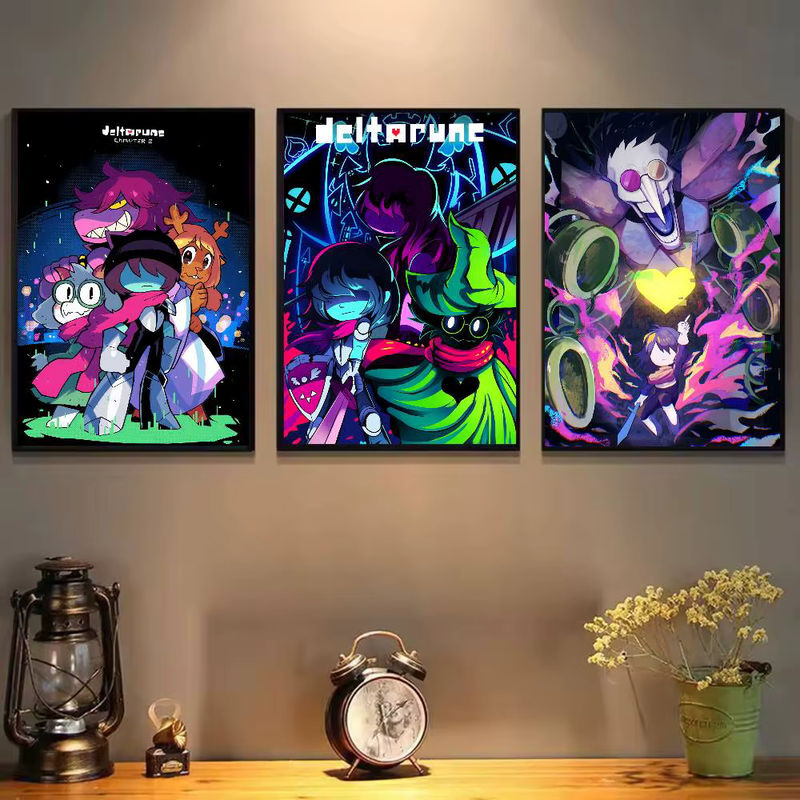 Hot Game Deltarune Wandkunst Poster, selbstklebend, rechteckig, multicolor - Bild 3