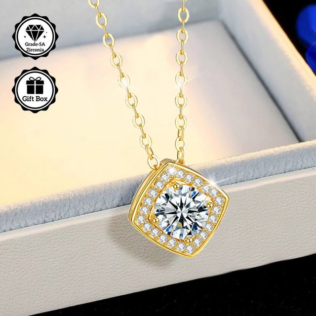 LAMVOICE Halskette, Zirkonia, Gold, Damen - Bild 1