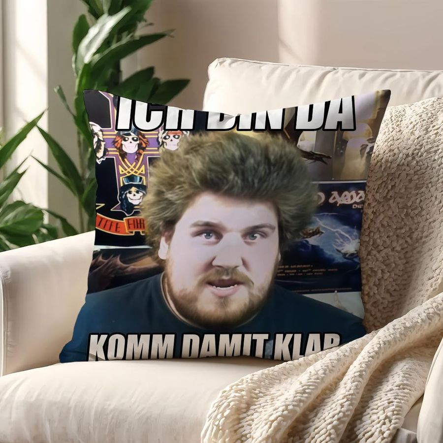 Dekorativer Kissenbezug mit D-Drachenlord R-Rainer Motiv für Sofa und Zuhause, 50 x 50 cm - Bild 4